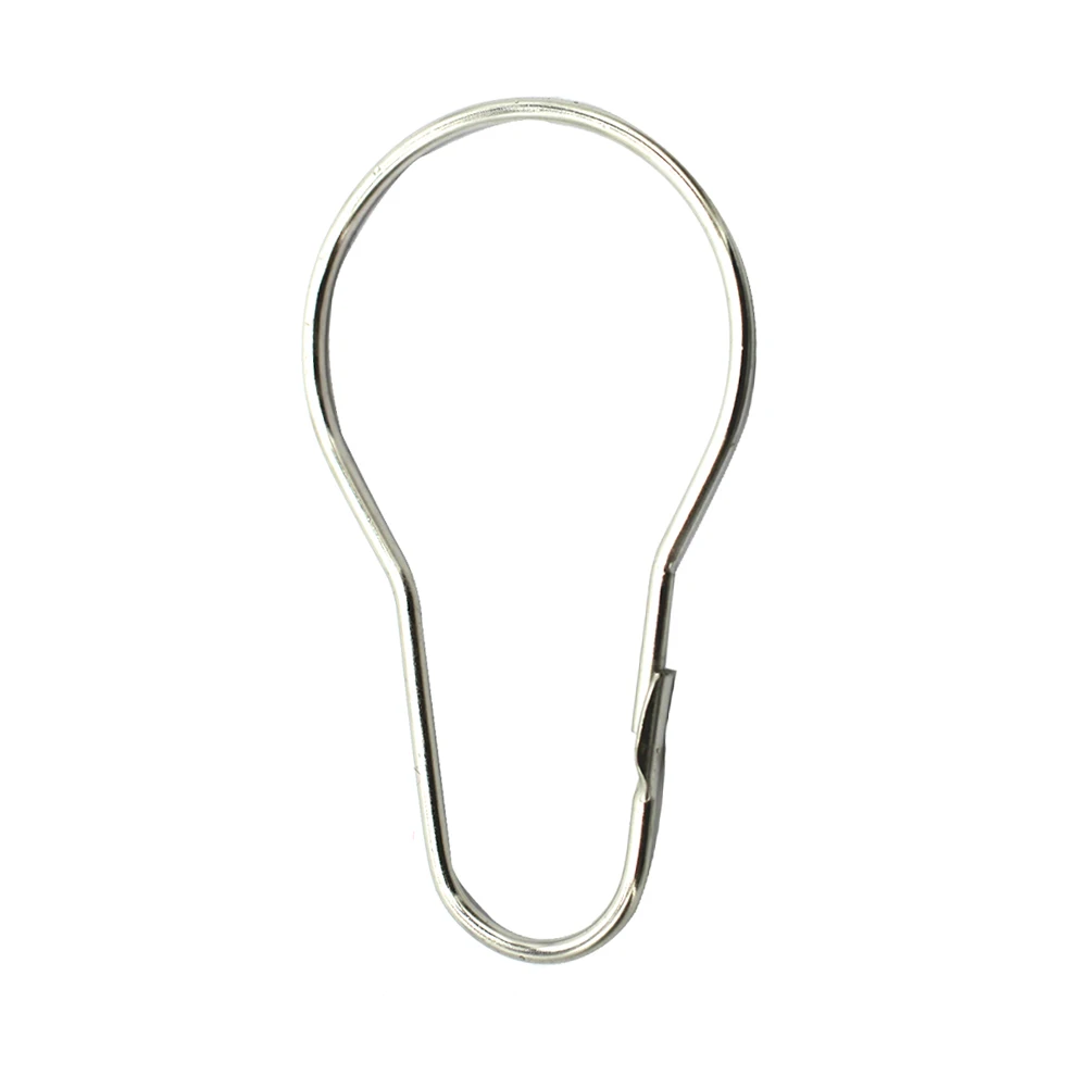 

50Pcs Shower Curtain Hooks Bedroom Clasp Rings Glide Roller Accessories Rustproof Iron Home Decorative Gourd Shaped Bath Hanger