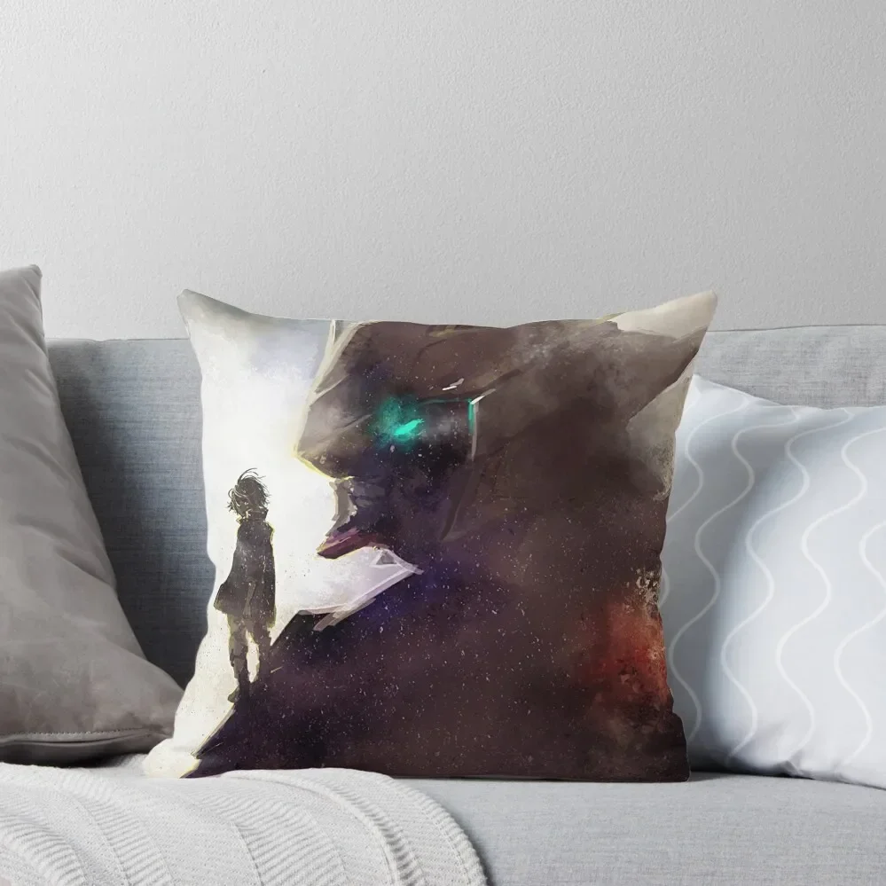 Mikazuki Augus X Mecha Frame Barbatos Throw Pillow Christmas Covers christmas decorations 2025 pillow
