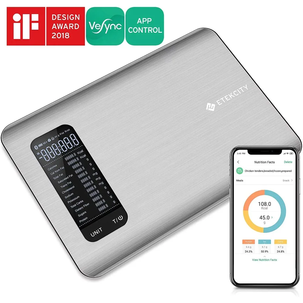 

Smart Nutrition Scale with Bonus Bench Scraper