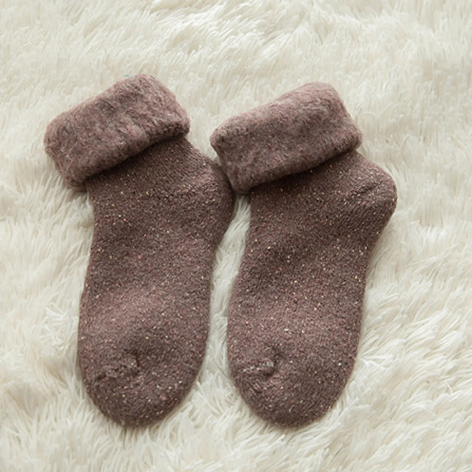 Теплые носки для женщин толстые теплые шерстяные изолированные с ворсом катания