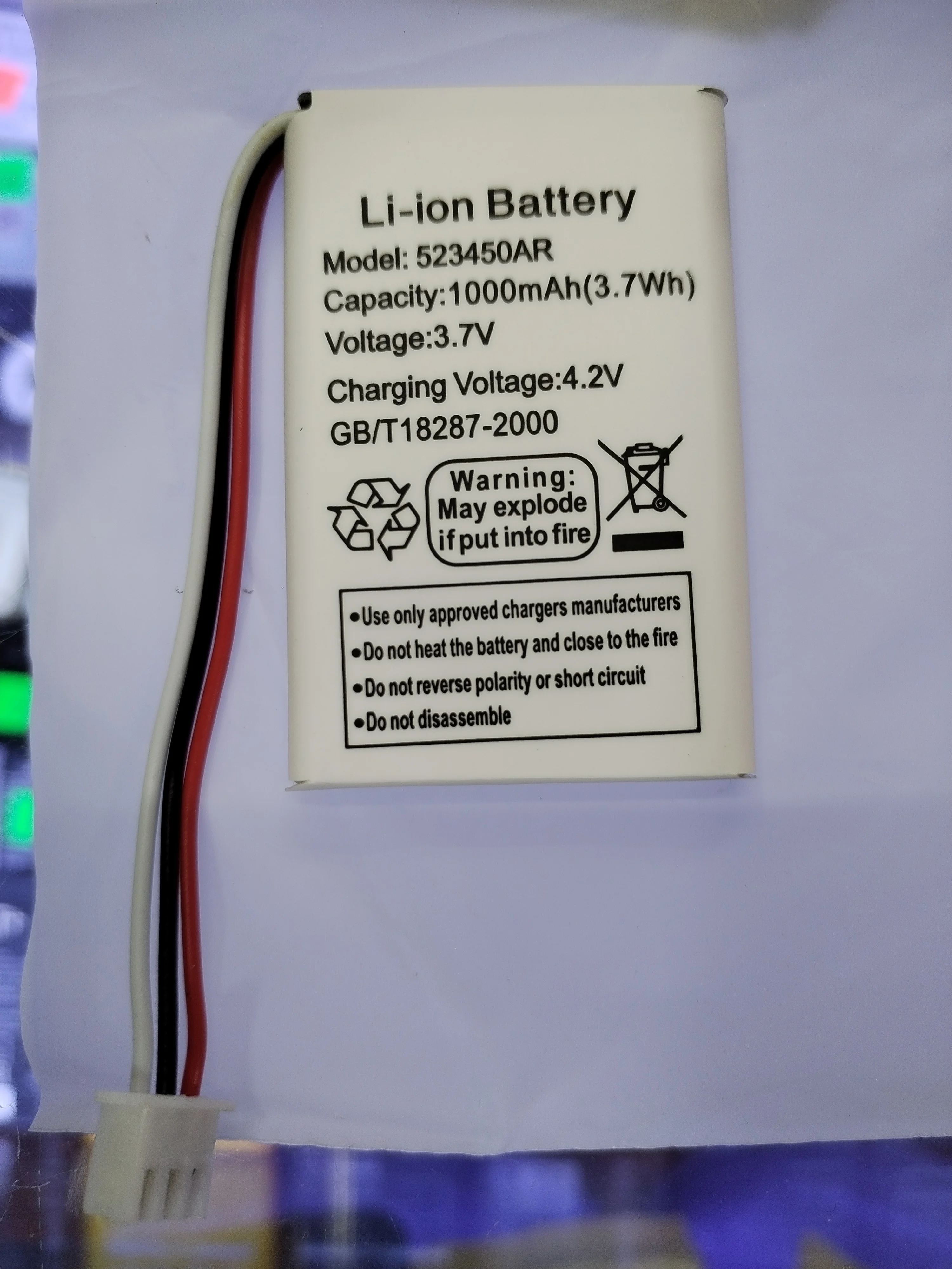 1000mAh 523450AR Аккумулятор для Zhongnuo C265 LI523450AR Ronson TP-900T 523450A 3,7 V HWCD6238(10) Qiaoxing беспроводной телефон HR8188TC