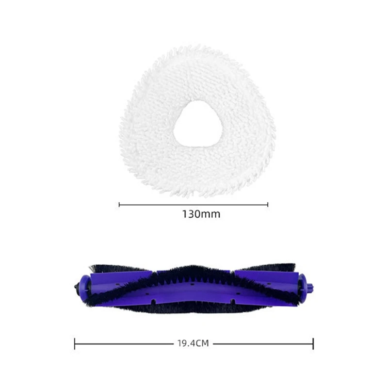 6 шт. моющаяся основная щетка для швабры робота-пылесоса NARWAL J3 запасные