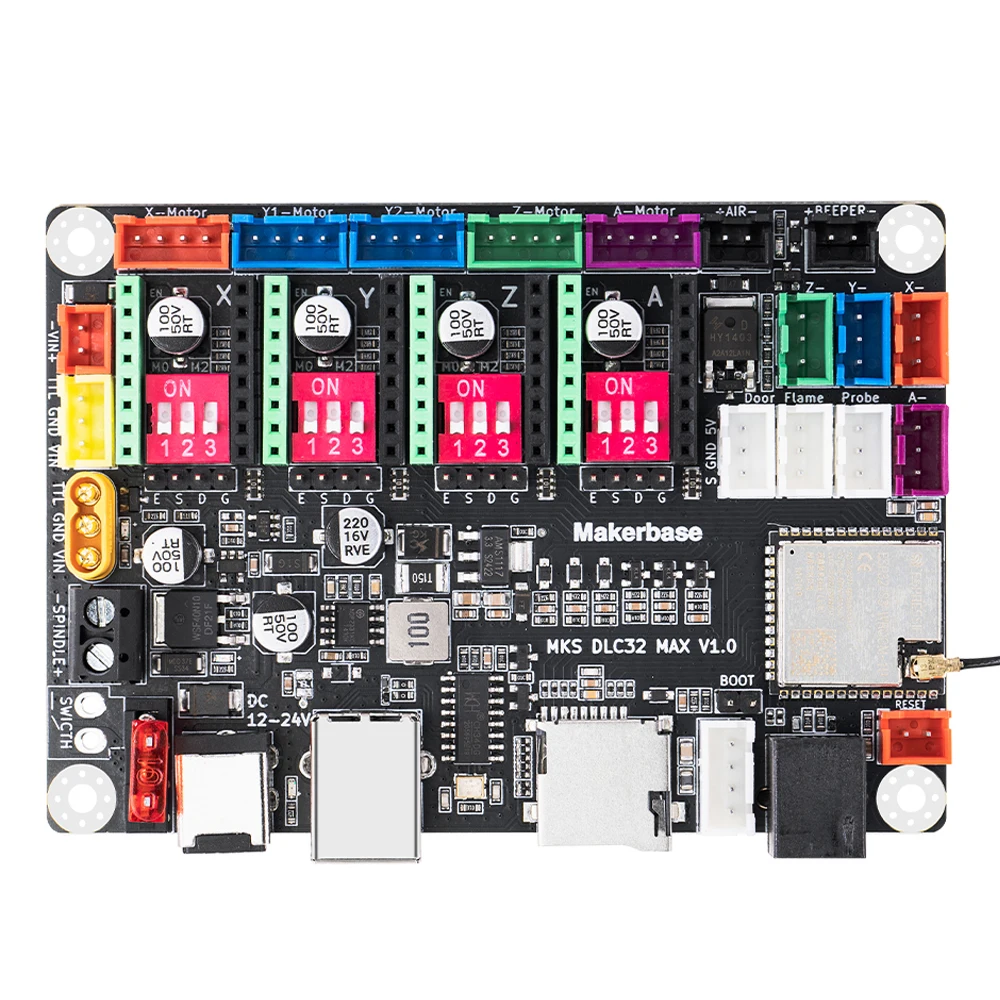 Фото Makerbase MKS DLC32 MAX фрезерный станок с ЧПУ, лазерный гравировальный станок, 4-осевой контроллер, материнская плата для лазерного гравера для работы по дереву TMC2209 №4