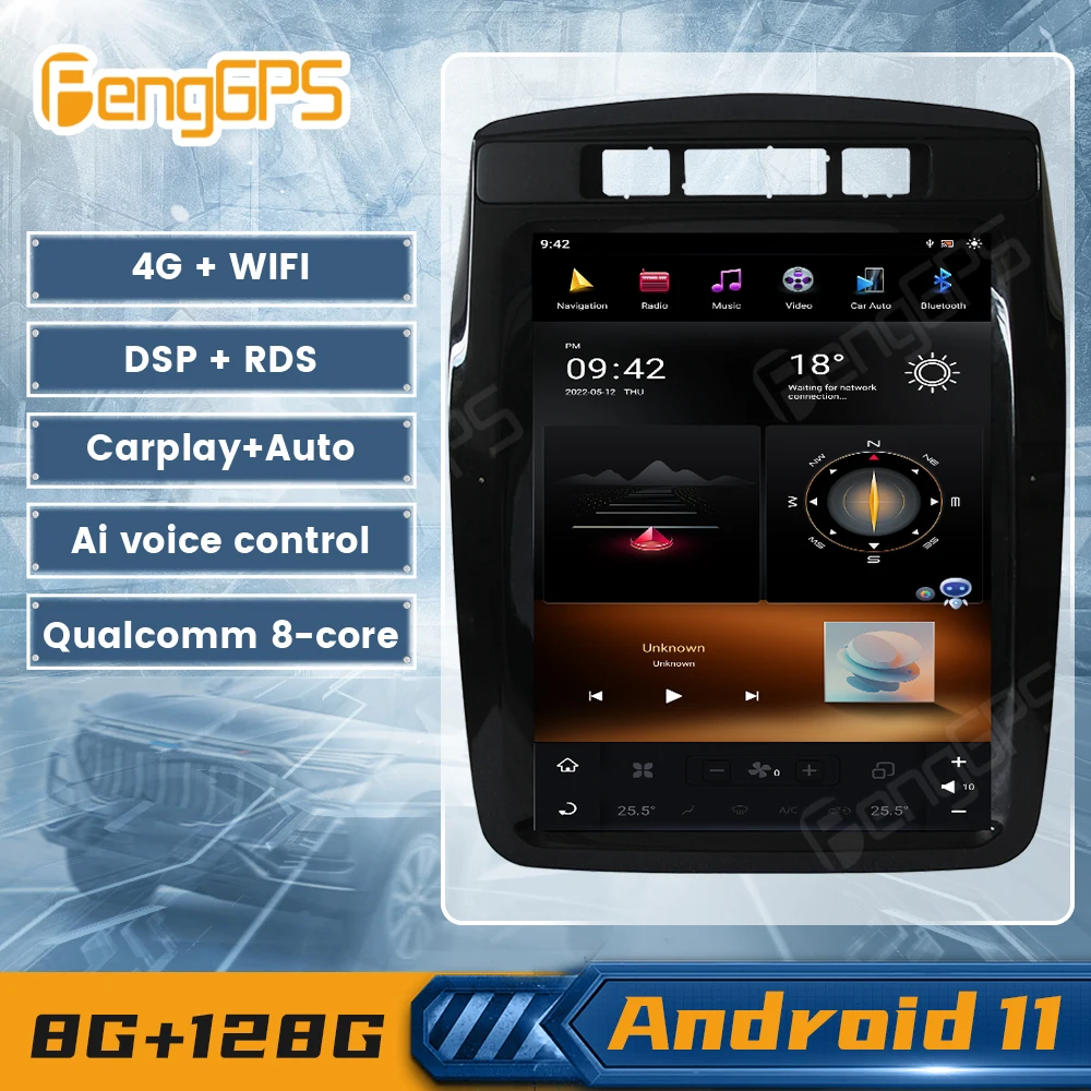 G6 System Android11 Car Radio Tesla Vertical Screen for Volkswagen Touareg 2010-2019 Audio Player In-dash Carplay GPS Navigation G6 System Android11 Car Radio Tesla Vertical Screen for Volkswagen Touareg 2010-2019 Audio Player In-dash Carplay GPS Navigation