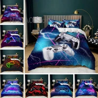 new arrival gamepad duvet cover luxury comforter cover zipper design single queen king 23pcs bedding set with pillowcases