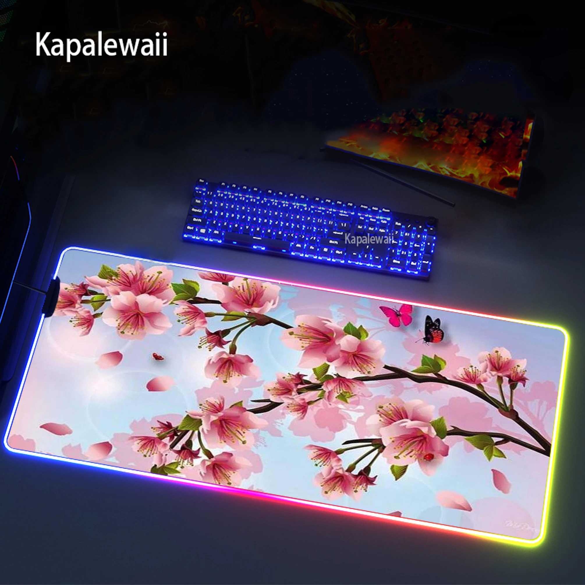 

Filower RGB Mouse Pad Laptop Gaming Mice Mouse Pad Xxl Large Mouse Pad Natural Rubber Game Mouse Pad For Office Desk Play Mat