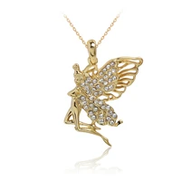 angel girl pendant electroplating gold necklace womens jewelry european and american retro exaggerated necklace for women gifts