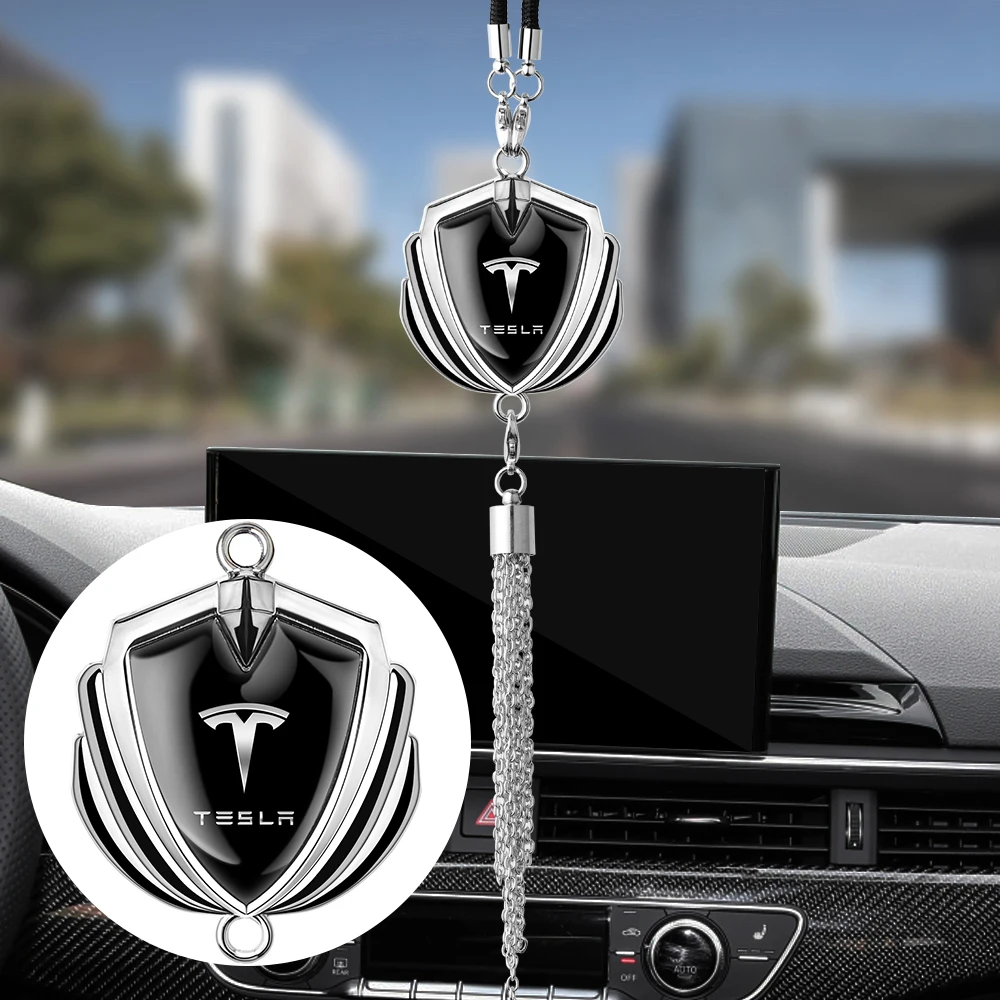 

New Auto Rearview Mirror Pendants Car Interior Decoration Accessories for Tesla Model Z X Y 3 Seat Chevrolet Ford Toyota BMW KIA