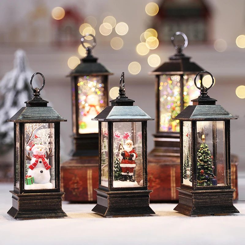 Christmas Decorations: Small Oil lamps, Tabletop Decorations, Hand-held Wind Lamps, Window Shopping Malls, Decoration Gifts
