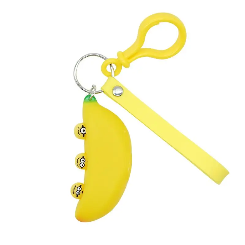 

Banana Keychain Pendant Squeeze Toy Stress Relief Novelty Gag Toys Kid Toy Gift