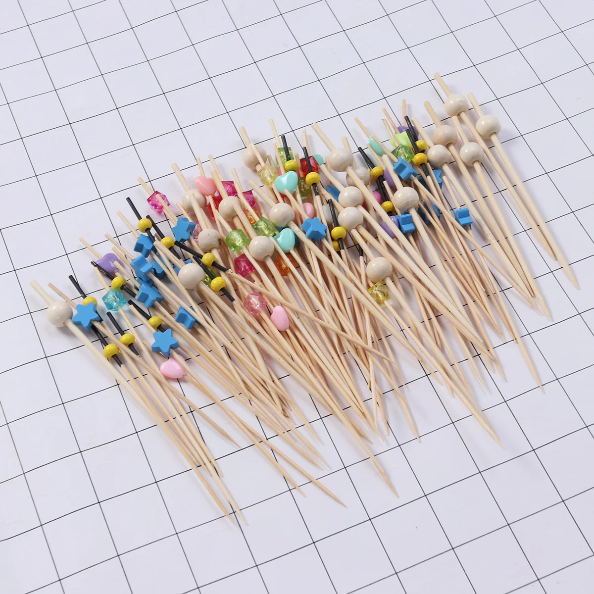 

Picks Cocktail Fruit Appetizer Drink Picks Sticks Wood Toothpicks Party Supplies (About 100pcs, Assorted