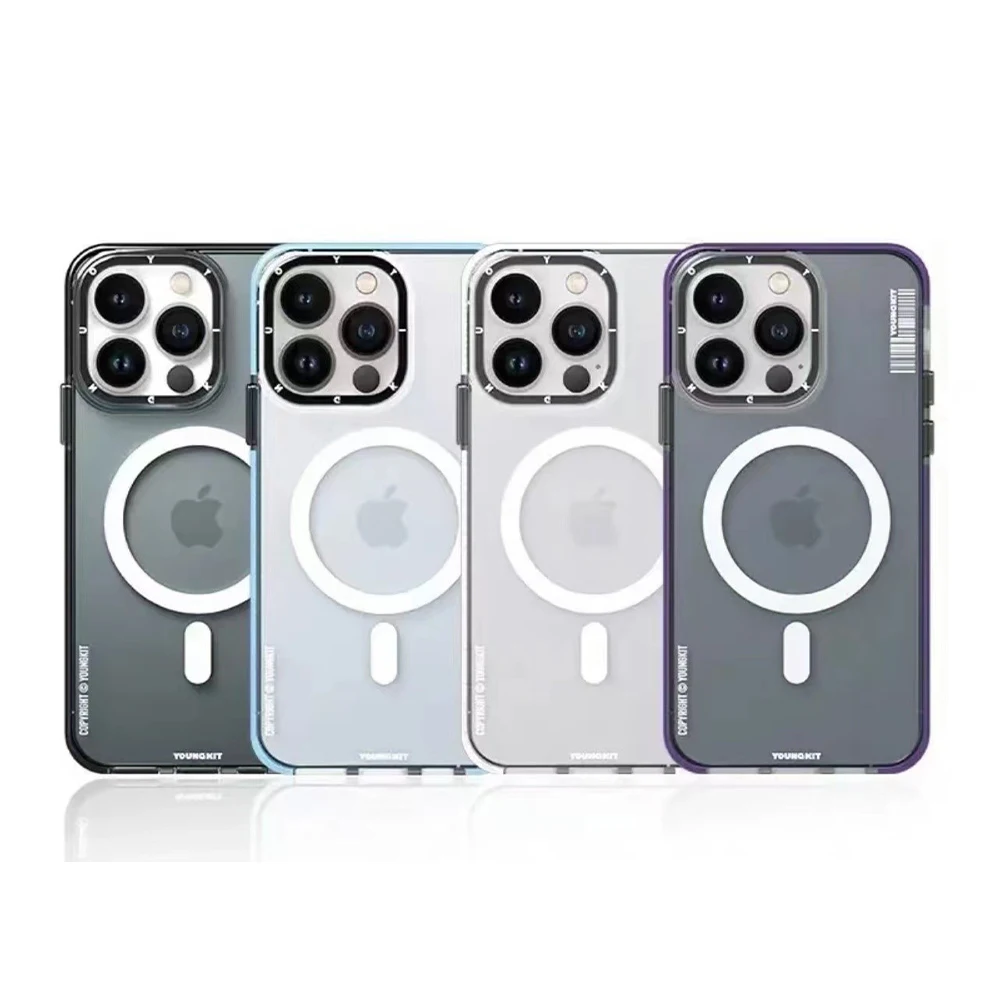

Прозрачный чехол Youngkit для iPhone14 Pro Max, магнитный беспроводной чехол Magsafe для iPhone 14 Max, противоударный чехол для смартфона, подарок