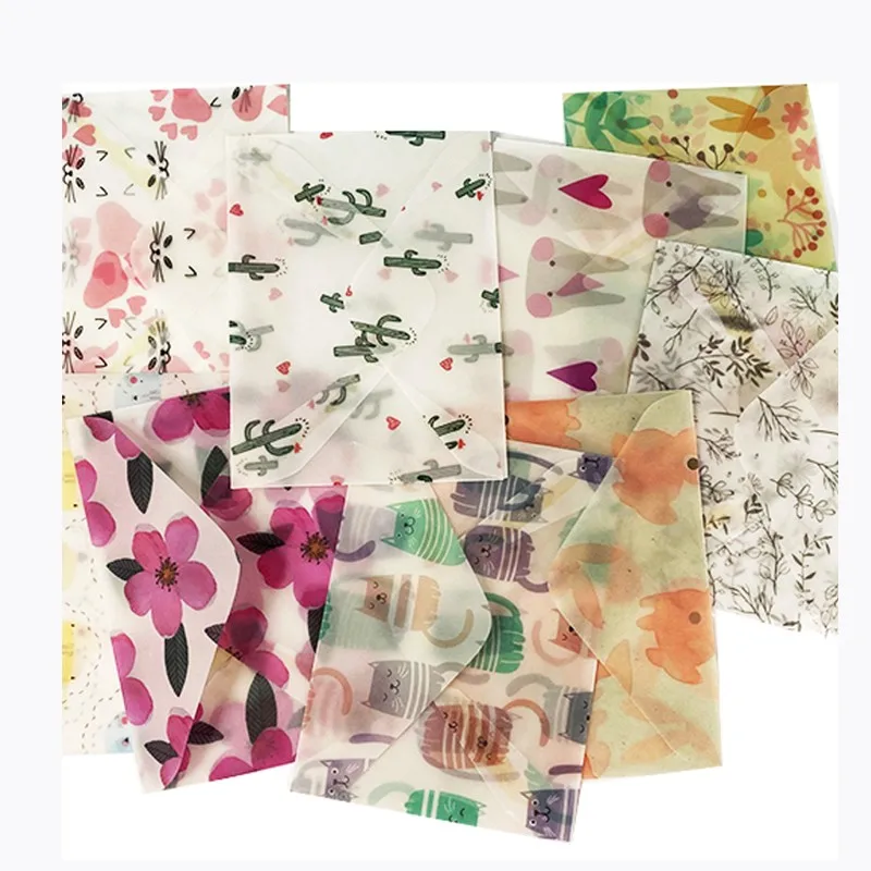 

Бумага Из 3 шт./упак. серной кислоты, конверт ручной работы, с изображениями животных, кроликов/кошек/цветов, свадебная открытка, письмо-пригл...