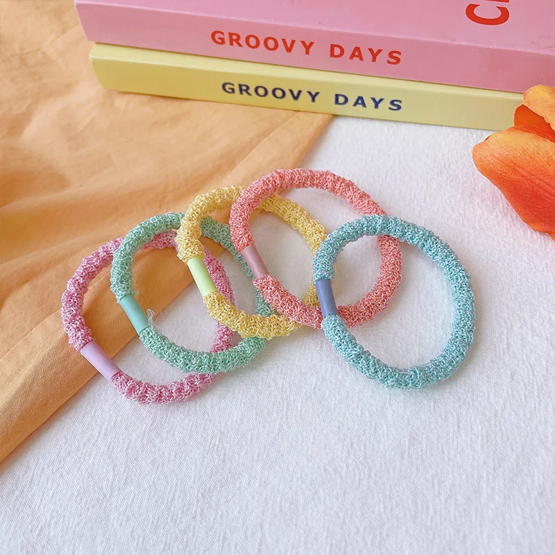 

Korean Style Simple and Fresh Hair Band All-Match Hair Ties High Elasticity Does Not Hurt Hair Rope Temperament Rubber Band