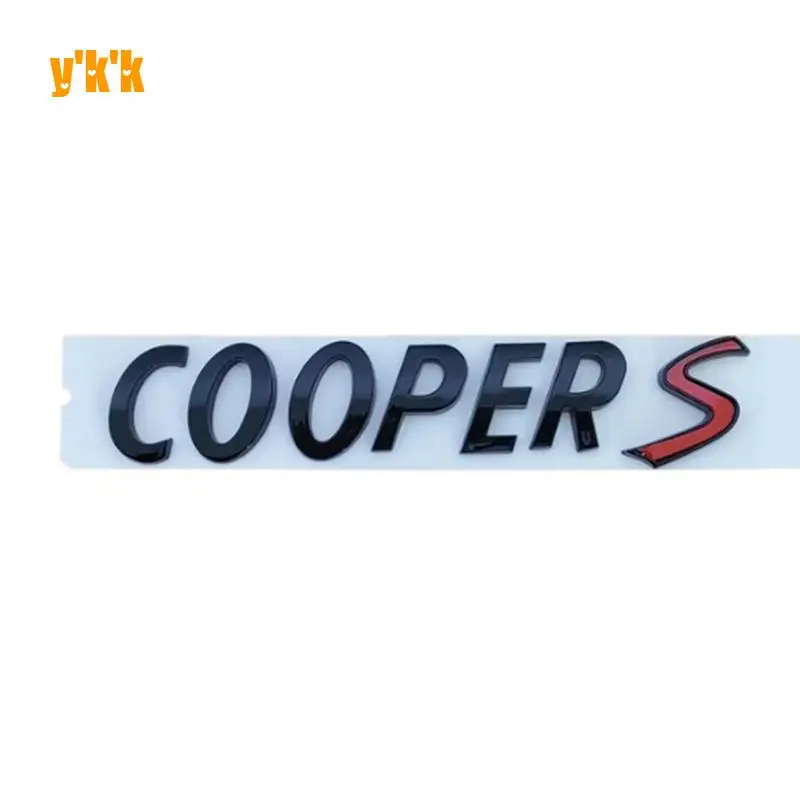 Для Mini Cooper S R56 R53 R60 F56 Аксессуары 3D ABS черный хром автомобильные буквы задний