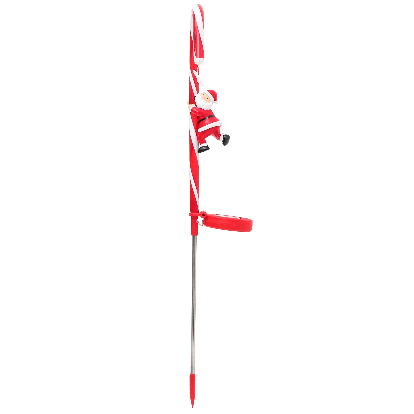 

Christmas Decorations Candy Cane-shape Solar Garden Lamp Decorate Patio Plastic Yard Lights Powered Lawn Stake