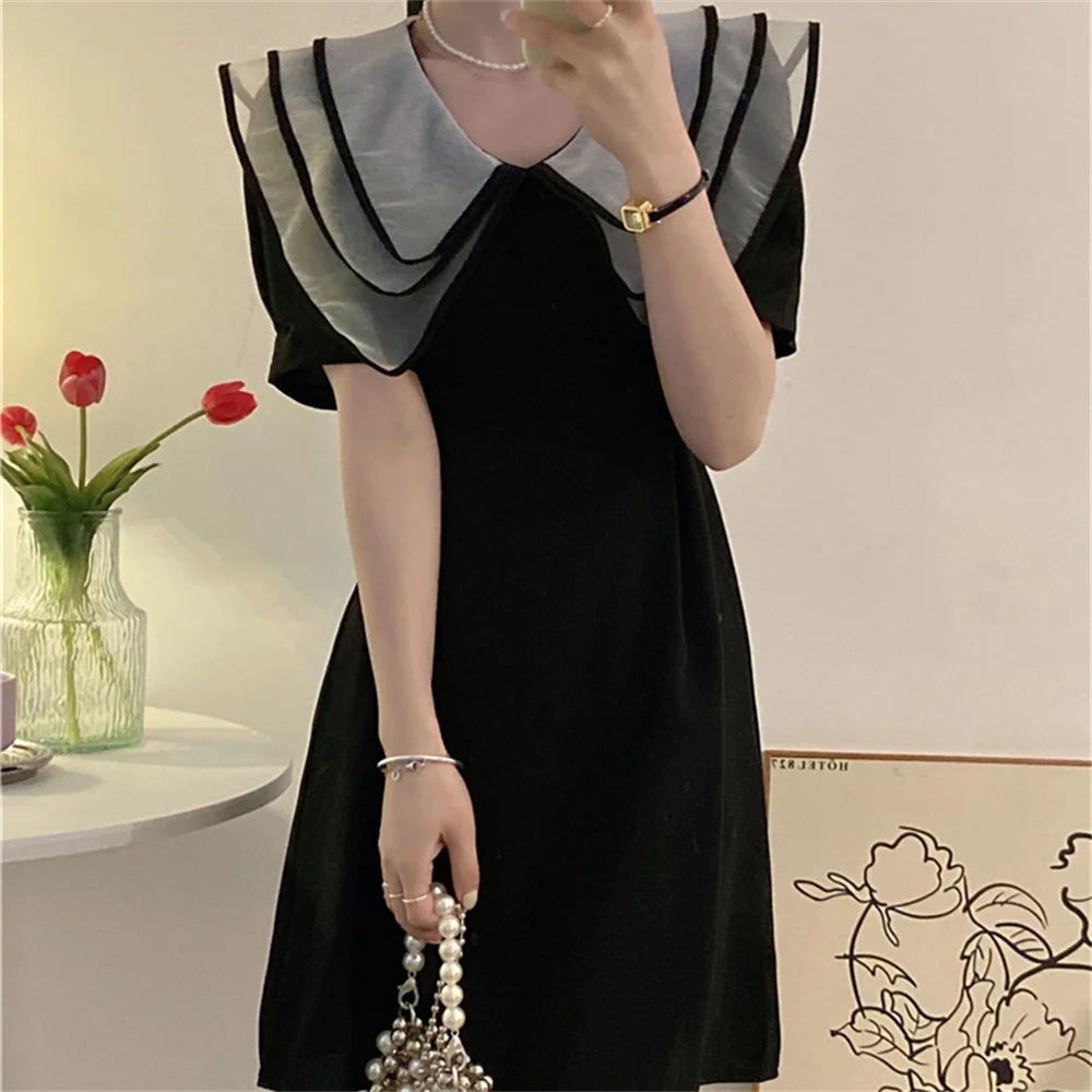 

Женское элегантное платье HziriP с воротником «Питер Пэн», модное облегающее Привлекательное платье 2022, подходит ко всему, для улицы, вечерние,...