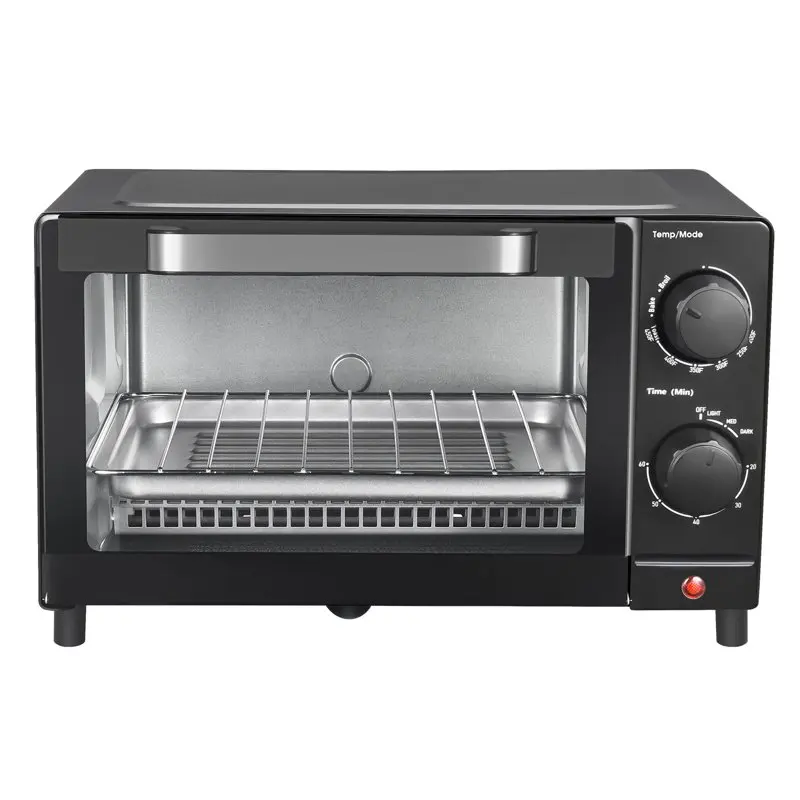 

Slice Toaster Oven with 3 Setting, Baking Rack and Pan, Black