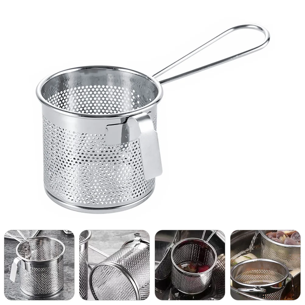 

Hot Pot Slip Through The Net Hanging Colanders Hot-pot Separation Sieve Separating Round Griddle Side Mesh Frying Spoon