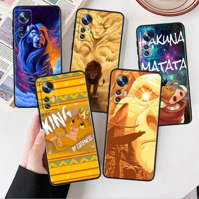 

he Lion King Phone Case For Xiaomi Mi 12T 12S 12X 11i 11X 11T 11 10T 10S Ultra Pro Lite Black Soft Cover