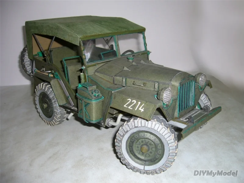 

DIYMyModeI Soviet gaz-67b3d paper model DIY Handcraft Paper Model KIT Handmade Toy Puzzles Gift Movie prop