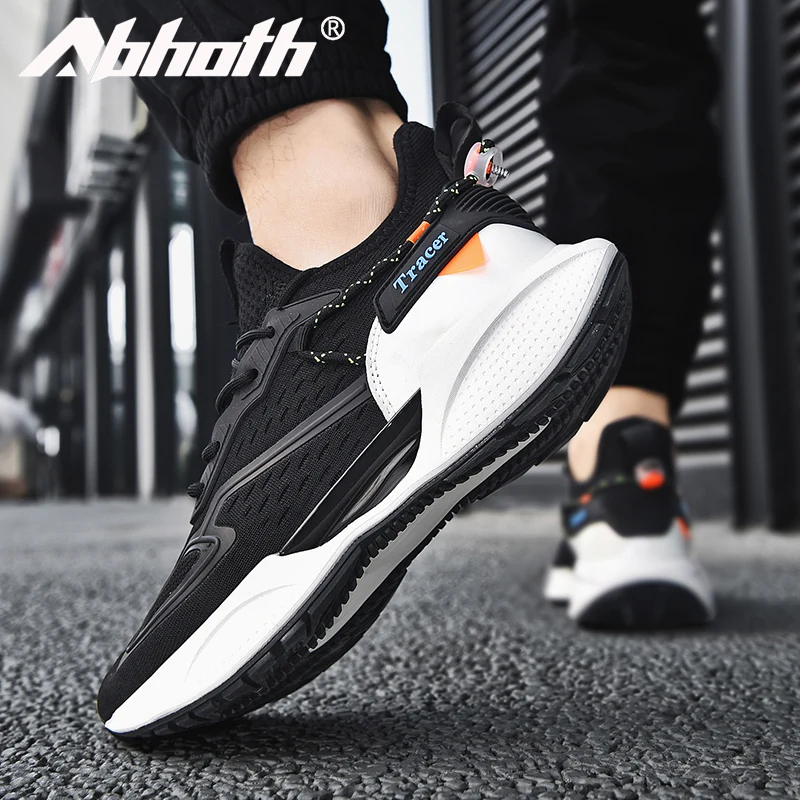 

Abhoth Men's Cushioning Running Shoes Comfortable Soft and Easy To Bend Male Sneaker Breathable Mesh Inner Sports Shoes Men Shoe