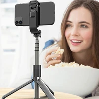 wireless bluetooth selfie stick with mini foldable tripod selfie stick with remote control for action camera phone m5l6