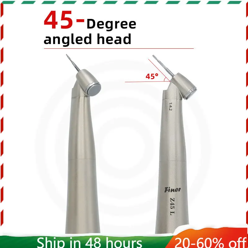 

Dental 1:4.2 Contra Angle Against Angulo Red Ring Speed Increasing Fiber Optic Counter Angle Handpiece fit NSK ZSG45 L