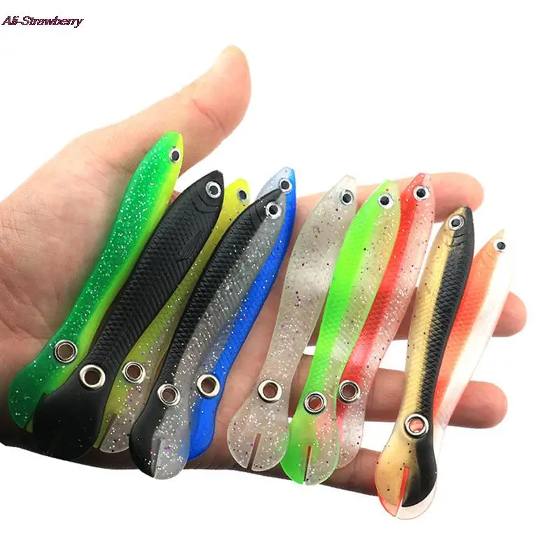 

1PCS Soft Fishing Bait 2g/6g Wobble Tail Lure Silicone Small Loach Bait Artificial Baits For Bass Pike Fishing