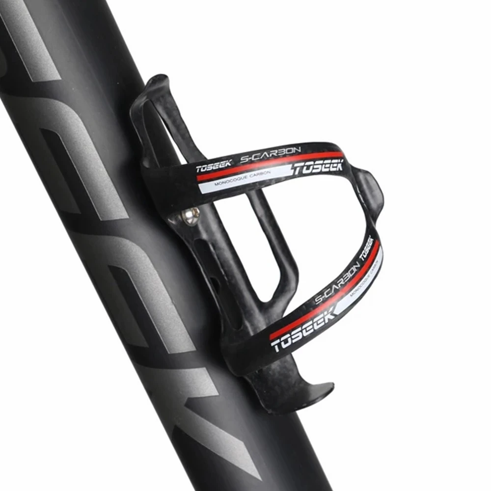 TOSEEK-Углеродная клетка для бутылки с водой держатель велосипедной аксессуары