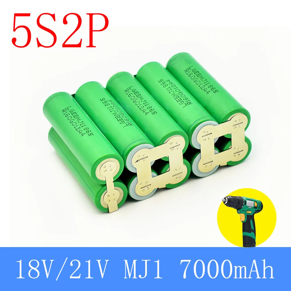 Аккумулятор 2s1p 1s3p 3s2p 4s2p 5s2p 8,4 в 3,7 в 10,8 В 16,8 в 18 в MJ1, аккумулятор 18650 3500 мАч для аккумулятора отвертки 18 в