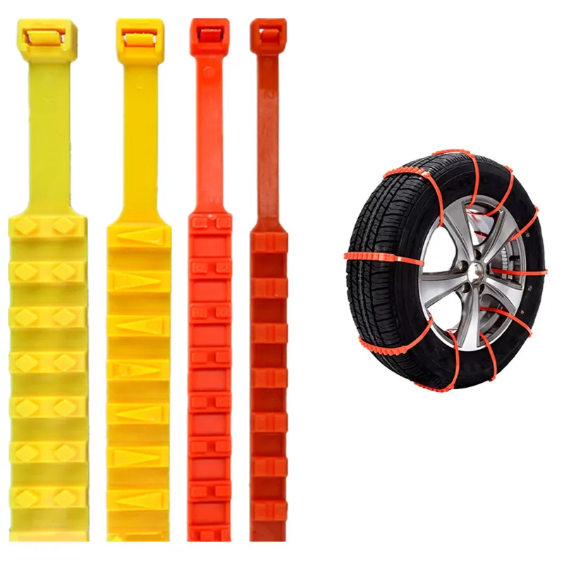

10pcs Automobile Universal Anti-skid Snow Chain Off-Road Vehicle Tire Snow Survival Traction Emergency Non-slip Mud Cable Ties