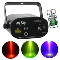 mini 9 big red green laser gobos projector lights 3w blue led mixing effect home party show stage lighting remote music sl09rg