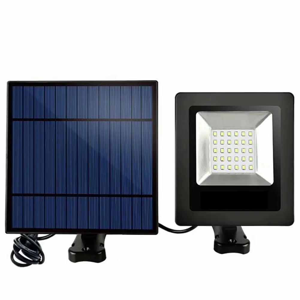 

30 светодиодных фонарей на солнечной батарее, белый пластиковый антикоррозийный настенный светильник, водонепроницаемый наружный садовый ...