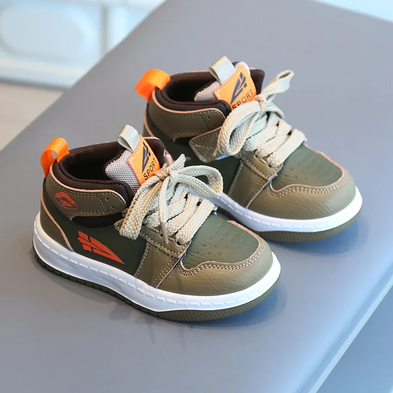 Autumn Winter New Fashion Sport Shoes For Boys Girls Soft Rubber Sole Anti Slip Basketball Children Shoes