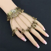 chinese style tassel bell dance bracelet handmade retro coins five fingered bells pure handmade accessories personalized jewelry