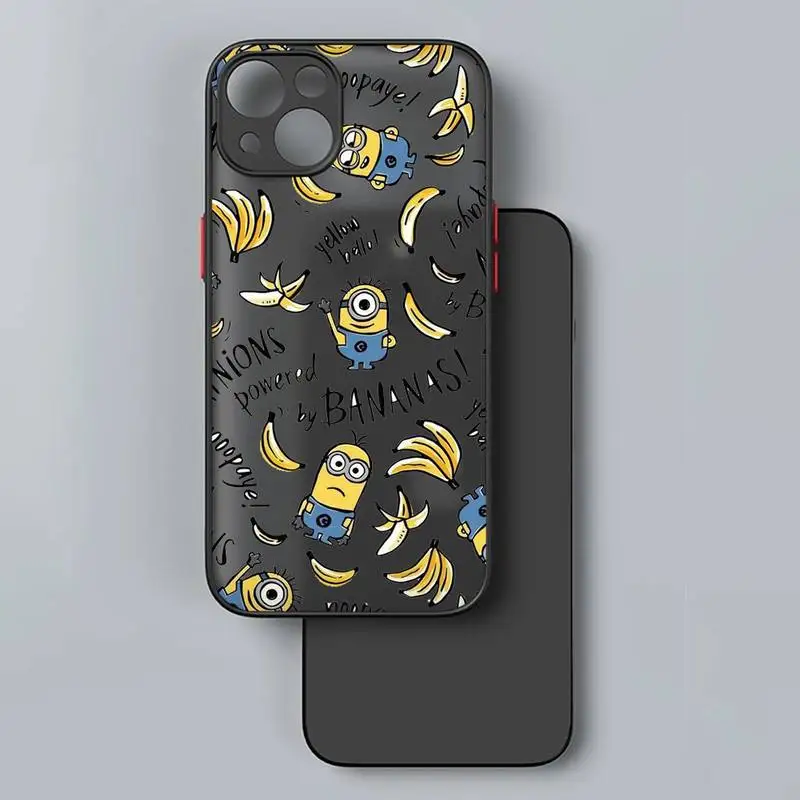 

Yellow Banana Phone Case Shockproof Armor Matte Case For IPhone 13 12 11 Pro Max XR XS X 7 8 Plus SE Mini Luxury Silicone Bumper