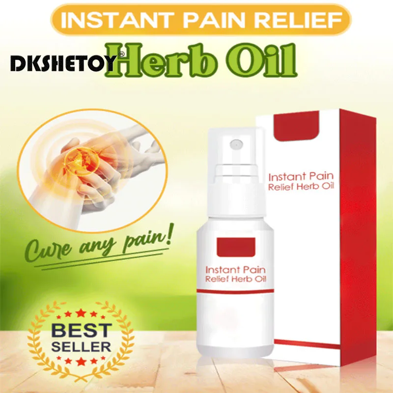 

60ml Instant Pain Relief Herb Oil Soothes Back Joints Muscle Pain Fast relieve pain Body Care Spray Personal Health Care