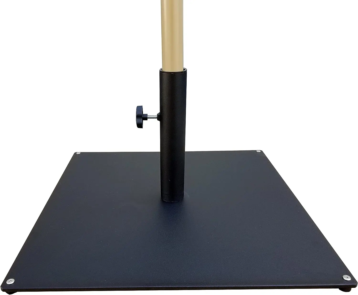 

lbs Steel Plate Umbrella Base, 50 lb, Black