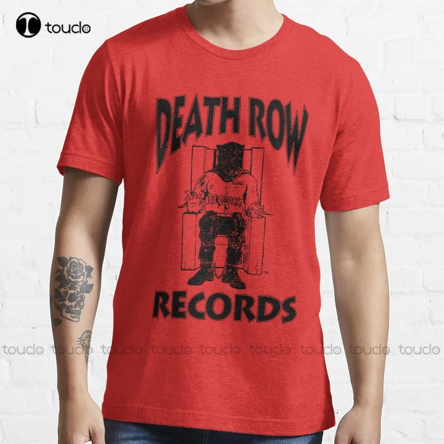 Death Row-Records Ruge Merch Trending T-Shirt Football Mom Shirt Funny Art Streetwear Cartoon Tee Digital Printing Tee Shirts
