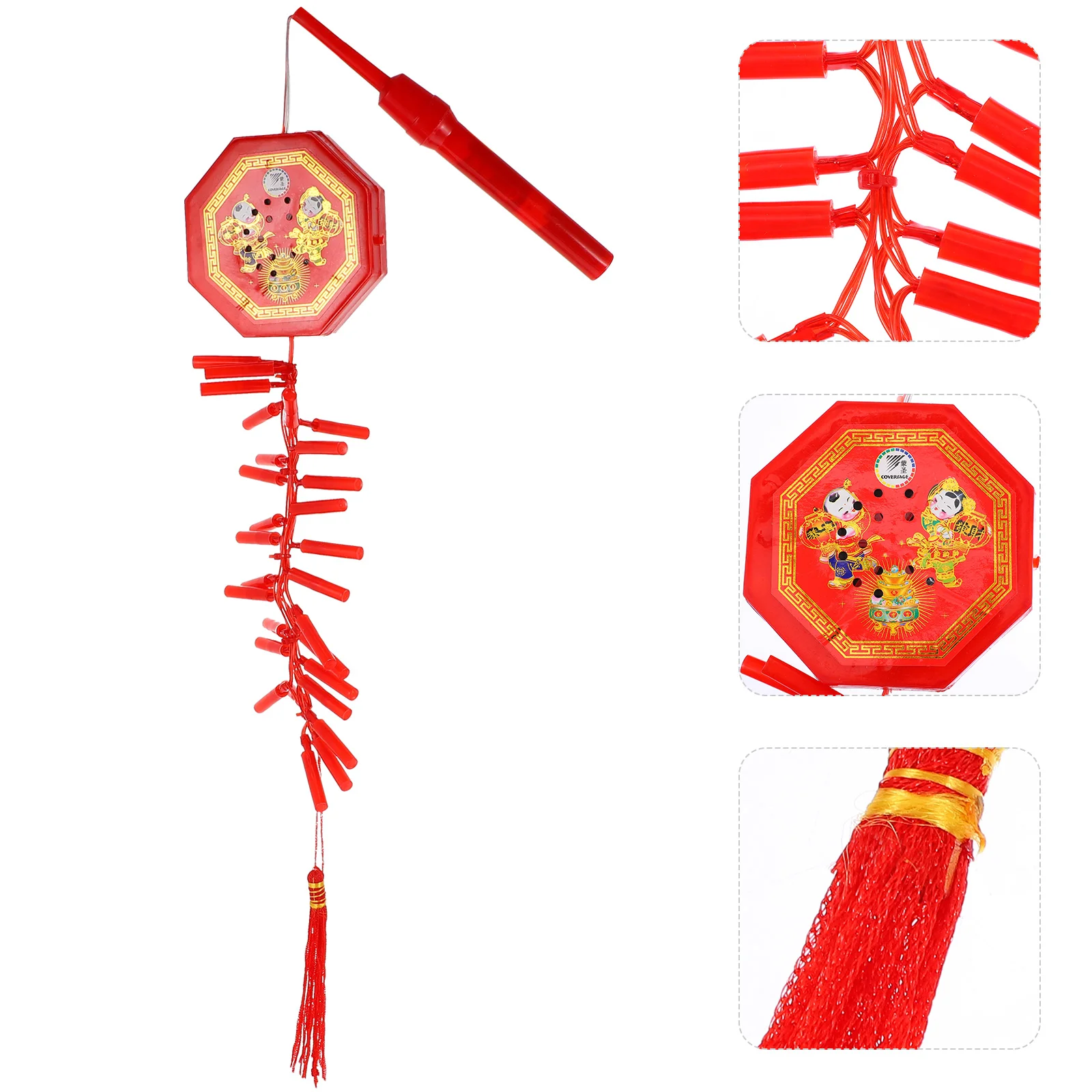 

1 Pc New Year Decorative Firecracker Light String Electronic Firecracker Decor