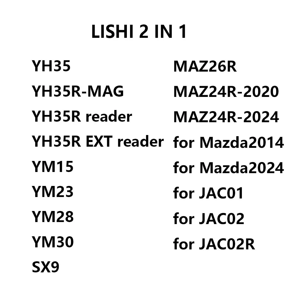 Фото Многофункциональный инструмент Lishi 2-в-1: B111, FO38, CY24, CY24-Trunk, CY24R-2021, DWO4R, DWO5, NSN14, MIT8, MIT11, MAZ24 №4