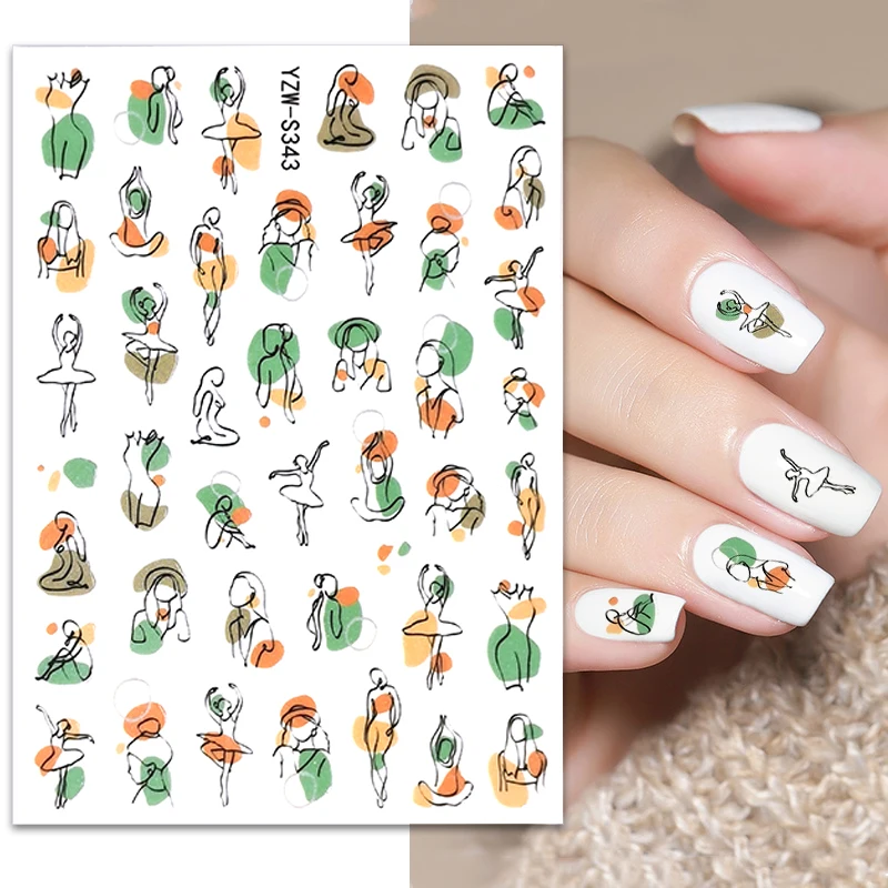 

1PC Abstract Sexy Beauty Design Nail Art Manicure Nail Stickers