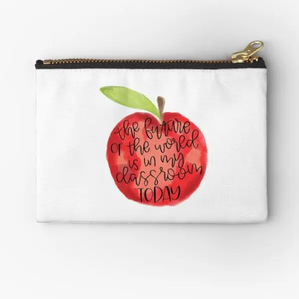 

Teacher Quote Zipper Pouches Cosmetic Packaging Panties Underwear Bag Money Storage Women Small Pocket Pure Wallet Key Socks