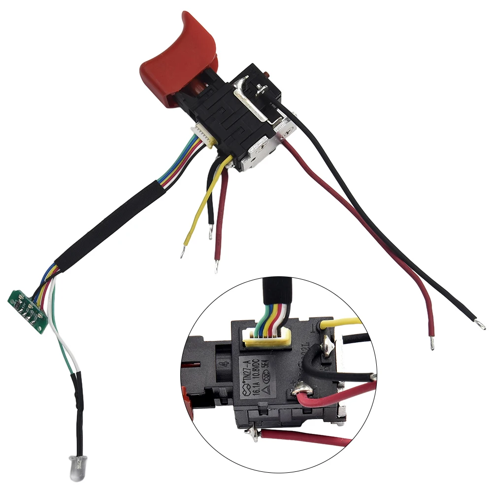 Переключатель скорости электродрели для Defond, электроинструмент, отвертка, переключатель скорости, аксессуары для электроинструментов, 12 В постоянного тока, 12 А