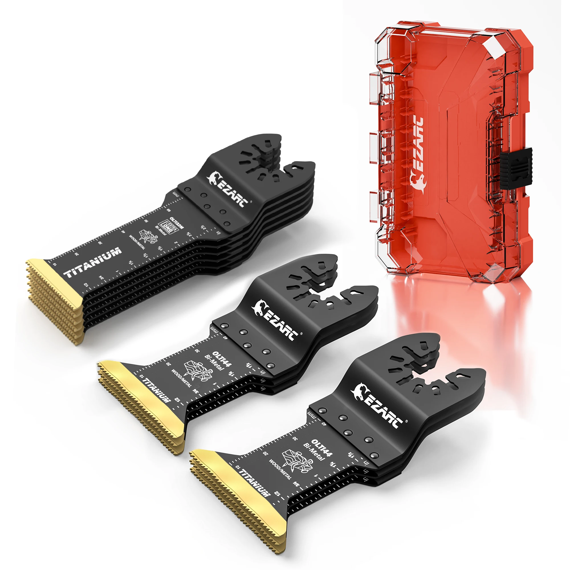 

Набор осциллирующих пильных полотен Tanium, 12 шт., стандартная длина и сверхдлинные многофункциональные полотна для металла, дерева, гвоздей, пластика