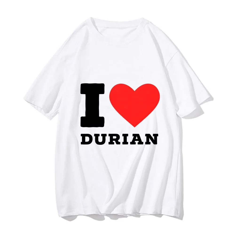

Футболка Durian с изображением фруктов, 100% футболка с мультяшным рисунком, рубашка в стиле минимализма с граффити, Мужская модная одежда с коротким рукавом и круглым вырезом для лета/весны