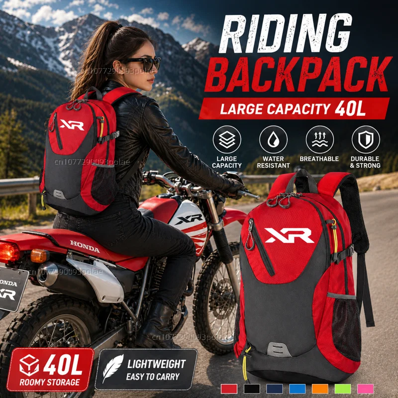 Фото Для Honda XR230MOTARD XR 230 250 400 125 2005-2012, большой вместительный водонепроницаемый рюкзак для путешествий, мужской, для мотоцикла, подарок №1