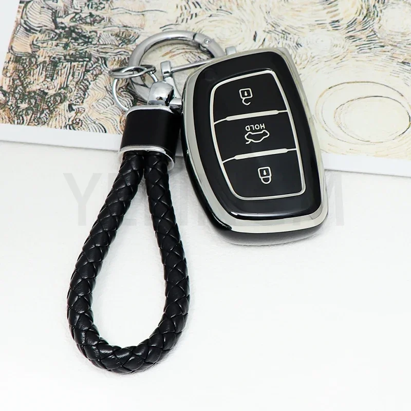 Складной чехол из ТПУ для автомобильного ключа Hyundai Tucson Sonata Santa Fe Elantra Accent Solaris Verna