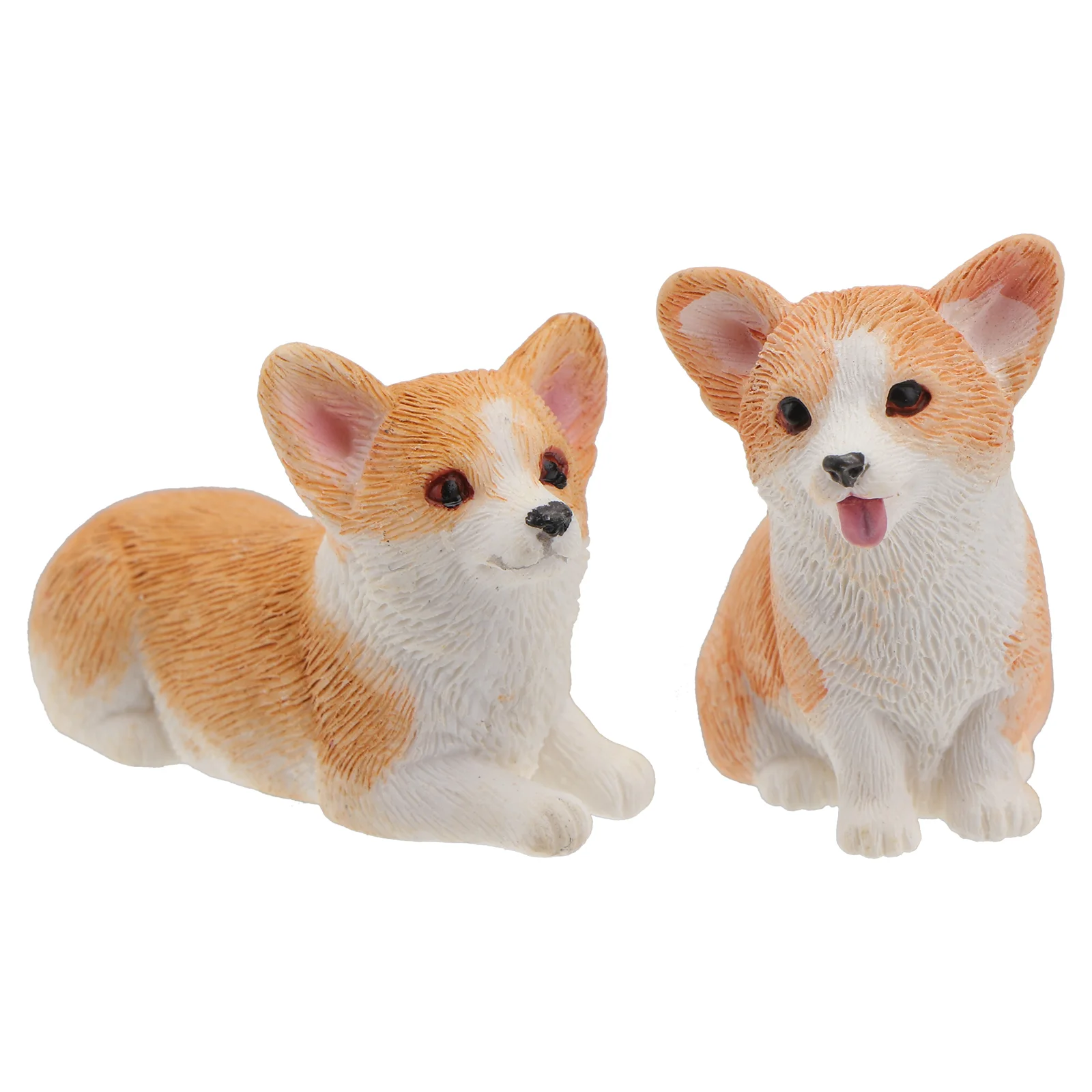 

Dog Car Corgi Resin Adornment Mini Dash Miniature Figurines Decor Desktop Model Pey Doggy Decoraion Decoration Ornamentfigures